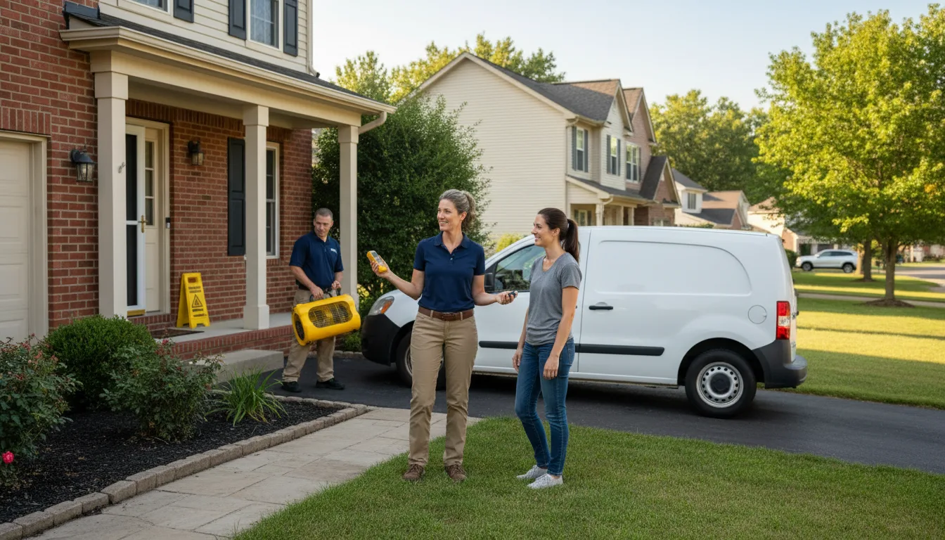 Residential water damage restoration in Samburg, TN